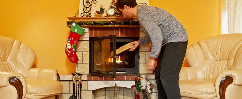 Rusted Metal Fireplace Restoration in Gurnee, Illinois