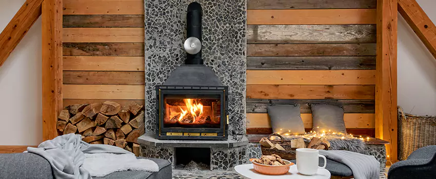 Thelin Hearth Products Direct Vent Gas Stove Fireplace Inspection in Gurnee, Illinois